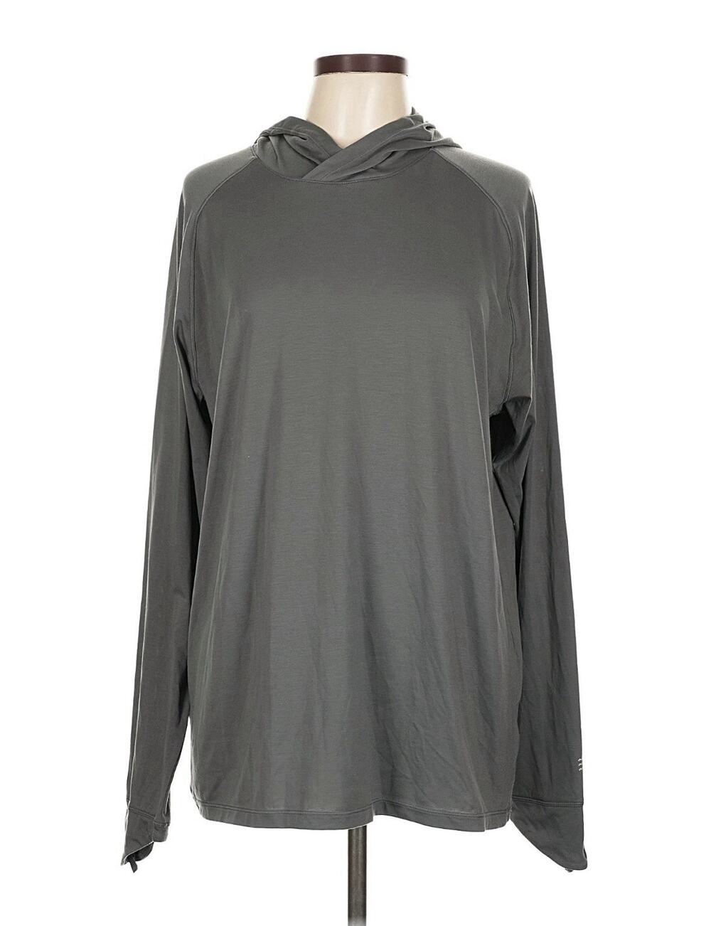 Freefly Womens Lightweight Hooded Long Sleeve XL Gray